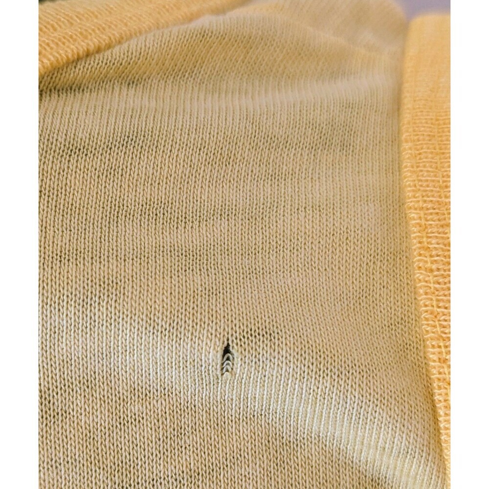 Vintage Big Shot Yellow Ringer Tank Top Small - Made in USA - Picture 4 of 7